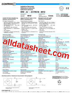 DW-AD-618-M12型号图片