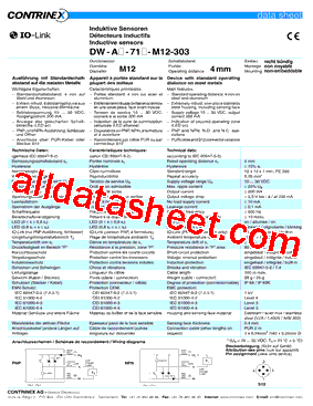 DW-AD-713-M12-303型号图片