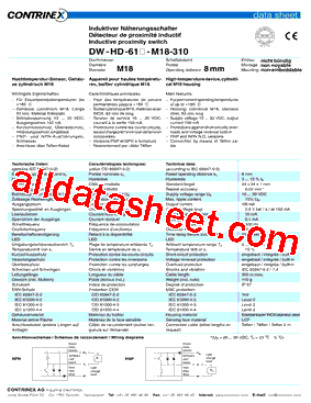 DW-HD-611-M18-310型号图片