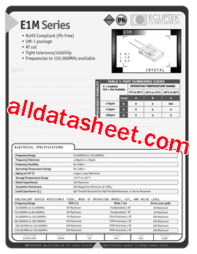 E1M3DACS-30000M型号图片