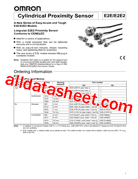 E2E-X20MD2-M1G型号图片