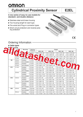 E2EL-C2E1-DSL2M型号图片