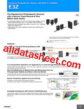 E3Z-R61-M3J型号图片