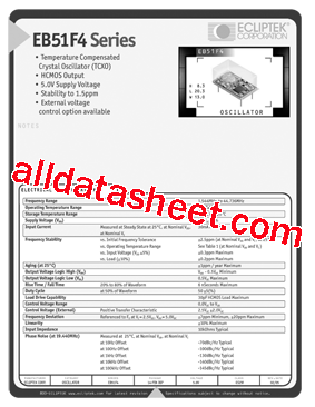 EB51F4D15EV-12.800M型号图片