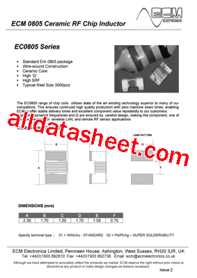 EC0805A-068型号图片