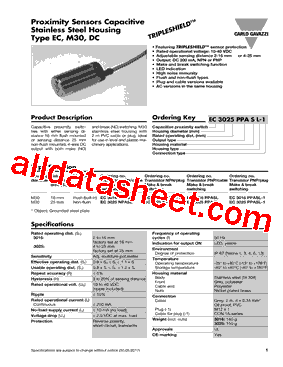 EC3016PPASL型号图片