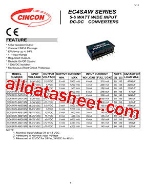 EC4SAW-48D05N型号图片