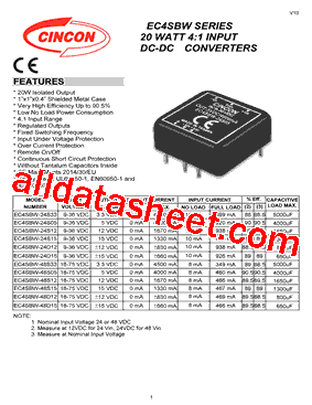 EC4SBW-48D15型号图片