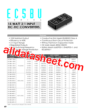 EC5BU-48S15型号图片