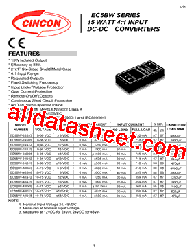 EC5BW-24D15型号图片