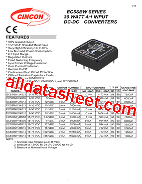 EC5SBW-48S12型号图片