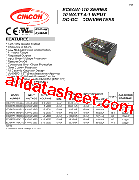 EC6AW-110S15型号图片