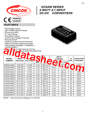 EC6AW-24S15型号图片