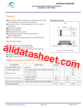 ECCP305L1R型号图片