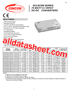 ECLB75W-48S12型号图片