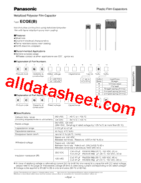 ECQ-E2105KB型号图片