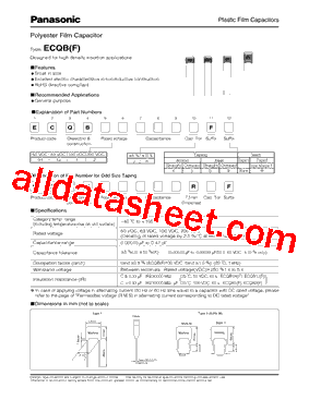 ECQB1H101KF型号图片