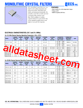 ECS-10.7-15C型号图片