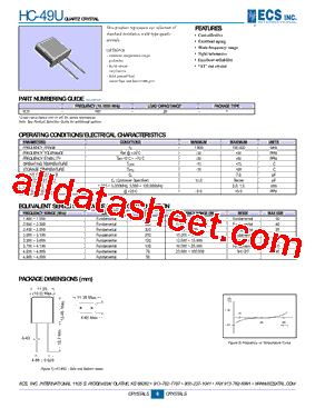 ECS-200-20-4LXADS型号图片