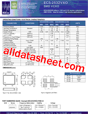 ECS-2532VXO-270A-2.8型号图片