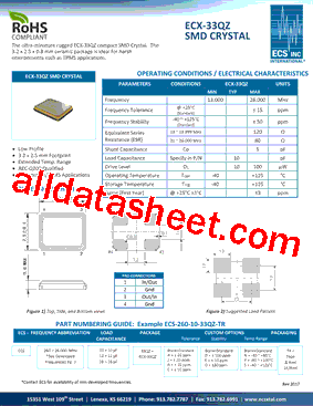 ECS-260-10-33QZJDN-TR型号图片