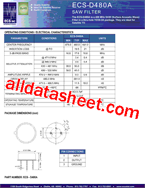 ECS-D480A型号图片