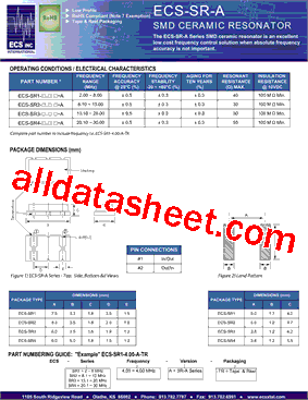 ECS-SR-A型号图片