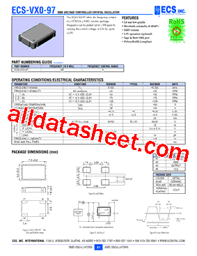 ECS-VXO-97-160-A型号图片