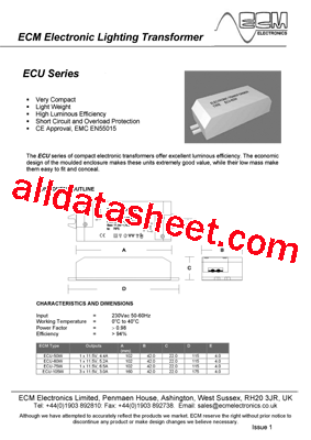 ECU-50W型号图片