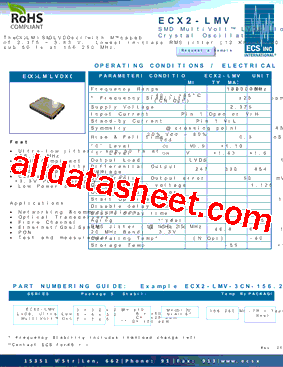 ECX2-LMV-3-D-M-156.250-TR型号图片