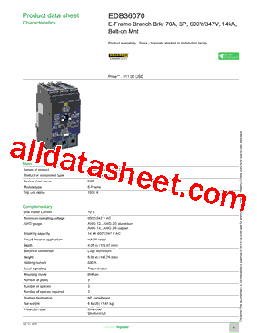 EDB36070型号图片