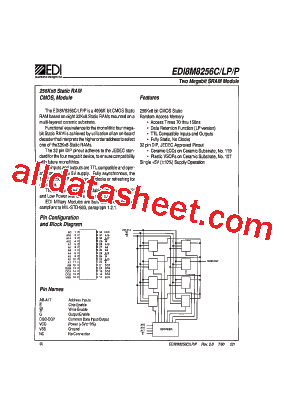 EDI8M8256LP型号图片