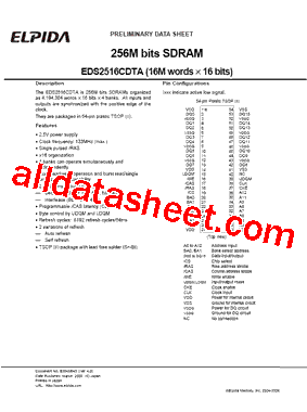 EDS2516CDTA型号图片