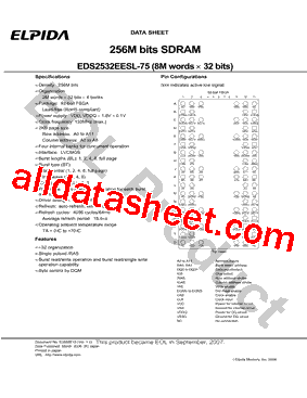 EDS2532EESL-75型号图片