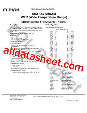 EDS6416AHTA-TT型号图片