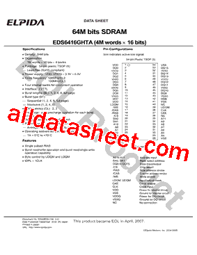 EDS6416GHTA-10-E型号图片