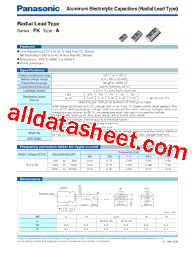 EEUFK0J152L型号图片