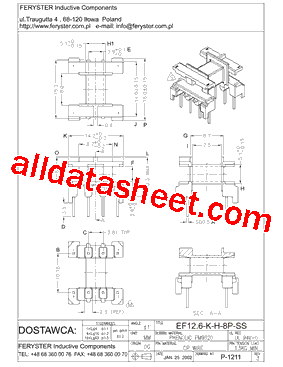 EF12.6-KH-8P-SS型号图片