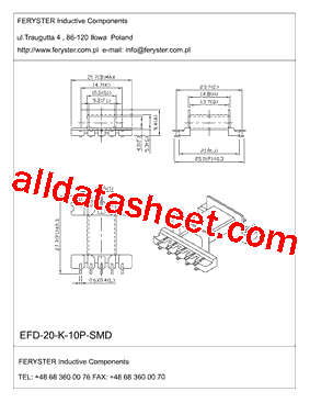 EFD-20-K-10P-SMD型号图片