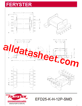 EFD25-K-H-12P-SMD型号图片