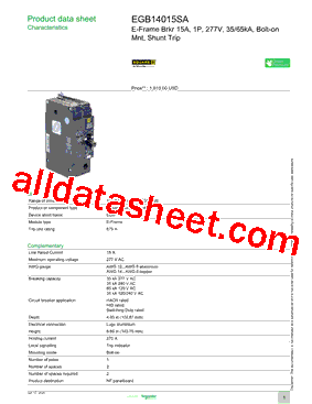 EGB14015SA型号图片