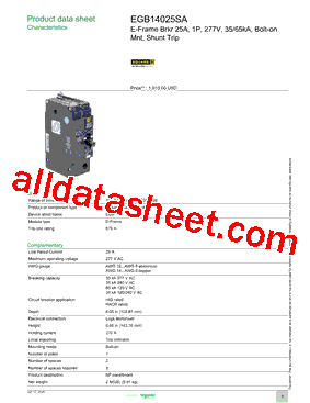 EGB14025SA型号图片