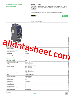 EGB24070型号图片