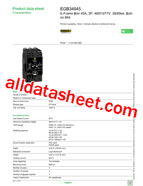 EGB34045型号图片