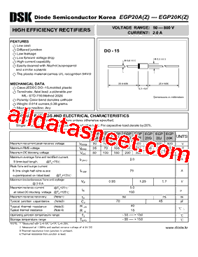 EGP20J型号图片