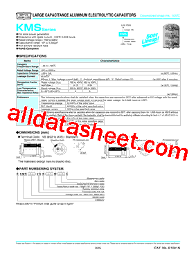 EKMS181VSN122MQ45S型号图片