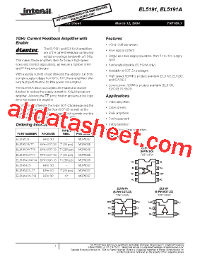 EL5191A型号图片