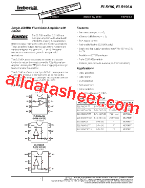 EL5196ACS-T7型号图片