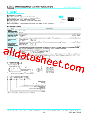 ELBK250ELL113AL40S型号图片