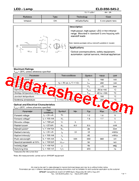 ELD-950-545-2型号图片